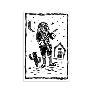 Placa Decorativa Cordel Cangaceiro 20X30Cm Arte Própria