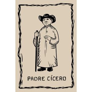 Placa Decorativa Cordel Padre Cícero 20X30Cm Arte Própria