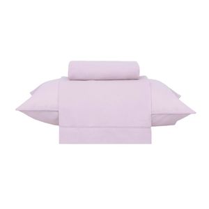 Jogo Cama Solteiro Basic Percalle Rosa 022 180 Fios Buddemeyer