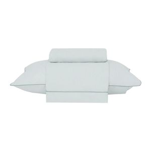 Jogo Cama Solteiro Basic Percalle Verde 021 180 Fios Buddemeyer