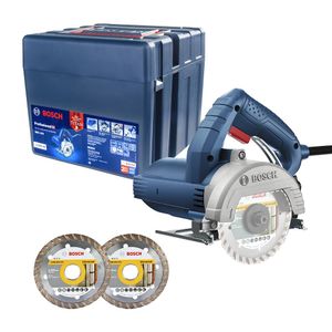 Serra Mármore com 2 discos e Maleta Titan GDC 150 Azul 1500W 220V - 06015486A4 -Bosch