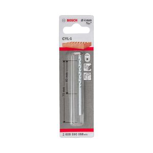 Broca para Concreto e Pedra CYL-1 Impact 4 MM - 2608590068 - Bosch