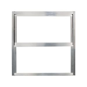 Janela Basculante 60X60 3 Folhas Alumínio Natural Vidro Canelado Home Quality