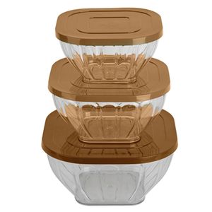 Conjunto Saladeira Choc 3 Peças 723-05558 Hasiera