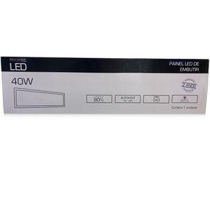 Painel Led 1195MmX295Mm Slim 40W 4000K Fortec