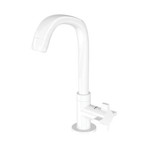 Torneira para Cozinha de Bancada Branca 1195 F64 em ABS Lorenzetti