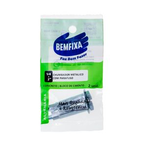 Chumbador Cba 1/4X2" Com Parafuso 3671 Bemfixa