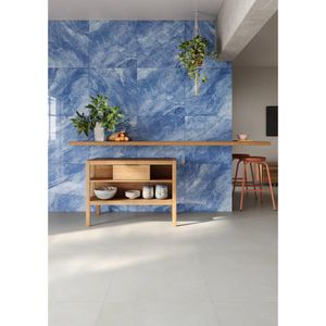 Porcelanato Marmorizado Azul Esmaltado Polido Retificado Bahia Tipo A 70X70CM - 8064449 - Elizabeth