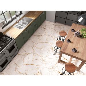 Piso Marmorizado Brilhante Retificado Flox Tipo A 67X67CM - 58830 - Arielle
