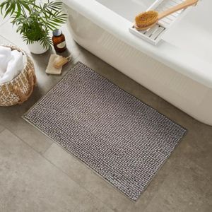 Tapete Para Banheiro 50X70Cm Cinza Chenille Hasiera