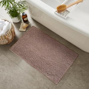 Tapete Para Banheiro 40X60Cm Bege Chenille Hasiera
