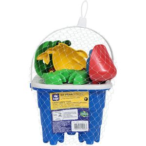 Kit Praia 8 Peças Com Balde Castelo 12Cm Bel