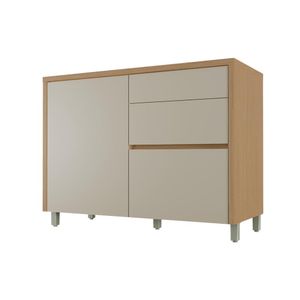 Balcao 1 Porta 3 Gavetas Condessa 120Cm 100% Mdf Crvgrg Nesher