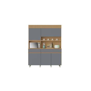 Cozinha 5 Portas 2 Gavetas Realeza 160Cm 100% Mdf Crv-Ttn Nesher
