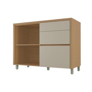Balcao 1 Porta 3 Gavetas Condessa 120Cm 100% Mdf Crvgrg Nesher
