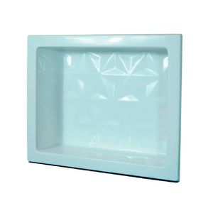 Nicho Delux De Mármore Sintético 47,5X37cm Branco Liso Bella Pia