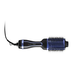 Escova Secadora Agile Glossy com 3 Niveis de Temperatura e Design Egonomico 1300W Bivolt Azul/Preto - Elgin