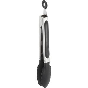 Pinça Para Cozinha Excellent Houseware Preto/Prata 27Cm Aço Inoxidável Hasiera