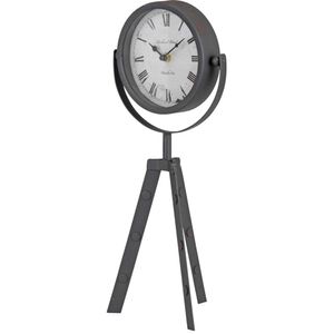 Relógio De Mesa Hasiera 3 Pernas Prata Metal Hasiera