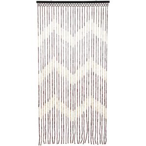 Cortina De Porta Bamboo H & S Collection Natural 90X180Cm Bambu Hasiera