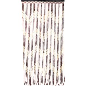 Cortina De Porta Bamboo H & S Collection Natural 90X180Cm Bambu Hasiera