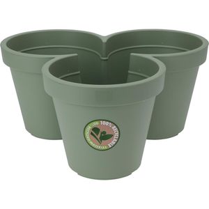 Vaso De Planta Redondo Hasiera Verde 44Cm Polipropileno Hasiera
