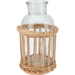 Garrafa Decorativa Hasiera Transparente 21Cm Vidro Hasiera
