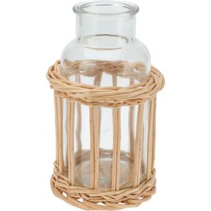 Garrafa Decorativa Hasiera Transparente 17Cm Vidro Hasiera