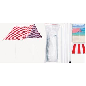Toldo Com Estampa Floral Hasiera Azul/Vermelho 300X170Cm Poliéster Hasiera