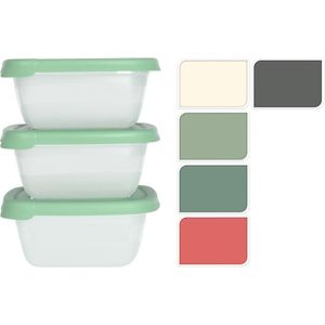 Conjunto De Caixas Organizadoras Excellent Houseware 3 Peças Sortido Polipropileno Hasiera