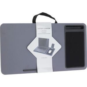 Bandeja Para Colo (Laptop) Hasiera Cinza/Preto Mdf Hasiera