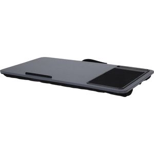 Bandeja Para Colo (Laptop) Hasiera Cinza/Preto Mdf Hasiera