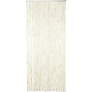 Cortina De Porta Madeira Hasiera Natural 90X200Cm Matéria Natural Hasiera