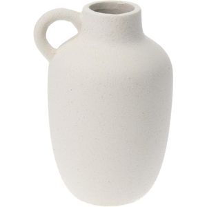 Vaso Decorativo Hasiera Branco/Bege Cerâmica Hasiera
