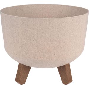 Vaso De Planta Redondo Hasiera Areia 23,8X18,7Cm Polietileno Hasiera