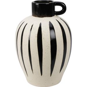 Vaso Decorativo Hasiera Marrom/Preto Cerâmica Hasiera