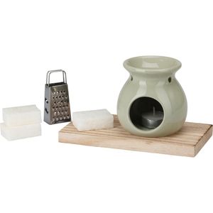 Conjunto Aromático Hasiera 6 Peças Verde Claro Perfume Hasiera