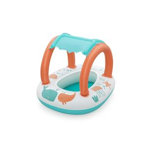 Boia Bote Infantil Comfort Baleia 84Cm X 67Cm  C/ Cobertura 34203 Bestway