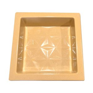 Nicho Delux De Mármore Sintético 37X37cm Bege Travertino Bella Pia
