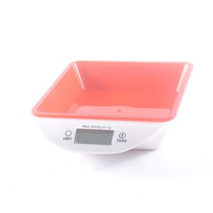 Balanca P/Cozinha C/Bandeja Vermelha Hasiera