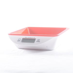 Balanca P/Cozinha C/Bandeja Vermelha Hasiera