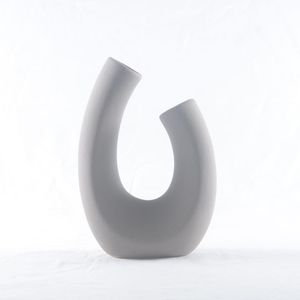 Vaso Em Ceramica 14X6X20,5Cm Hasiera