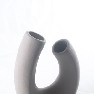 Vaso Em Ceramica 14X6X20,5Cm Hasiera