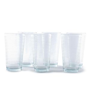 Cj De Copos 6Pc 330Ml Em Vidro Linhas Hasiera