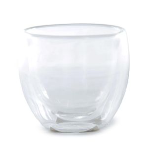 Copo Parede Dupla Em Vidro 75Ml Hasiera