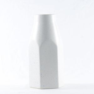 Vaso Decor Ceramica 10X22Cm Branco Hasiera