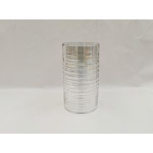 Vaso Hasiera Vidro 12x12x23,5cm Colorido Hasiera