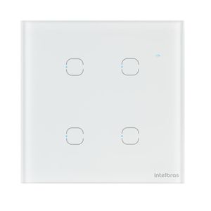 INTERRUPTOR SMART WIFI TOUCH BRANCO EWS 1004 INTELBRAS
