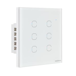 INTERRUPTOR SMART WIFI TOUCH BRANCO EWS 1006 INTELBRAS