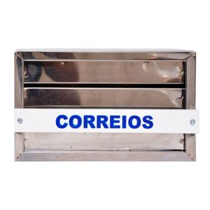 Caixa De Correio Para Grade Inox Grande- Telha Luz